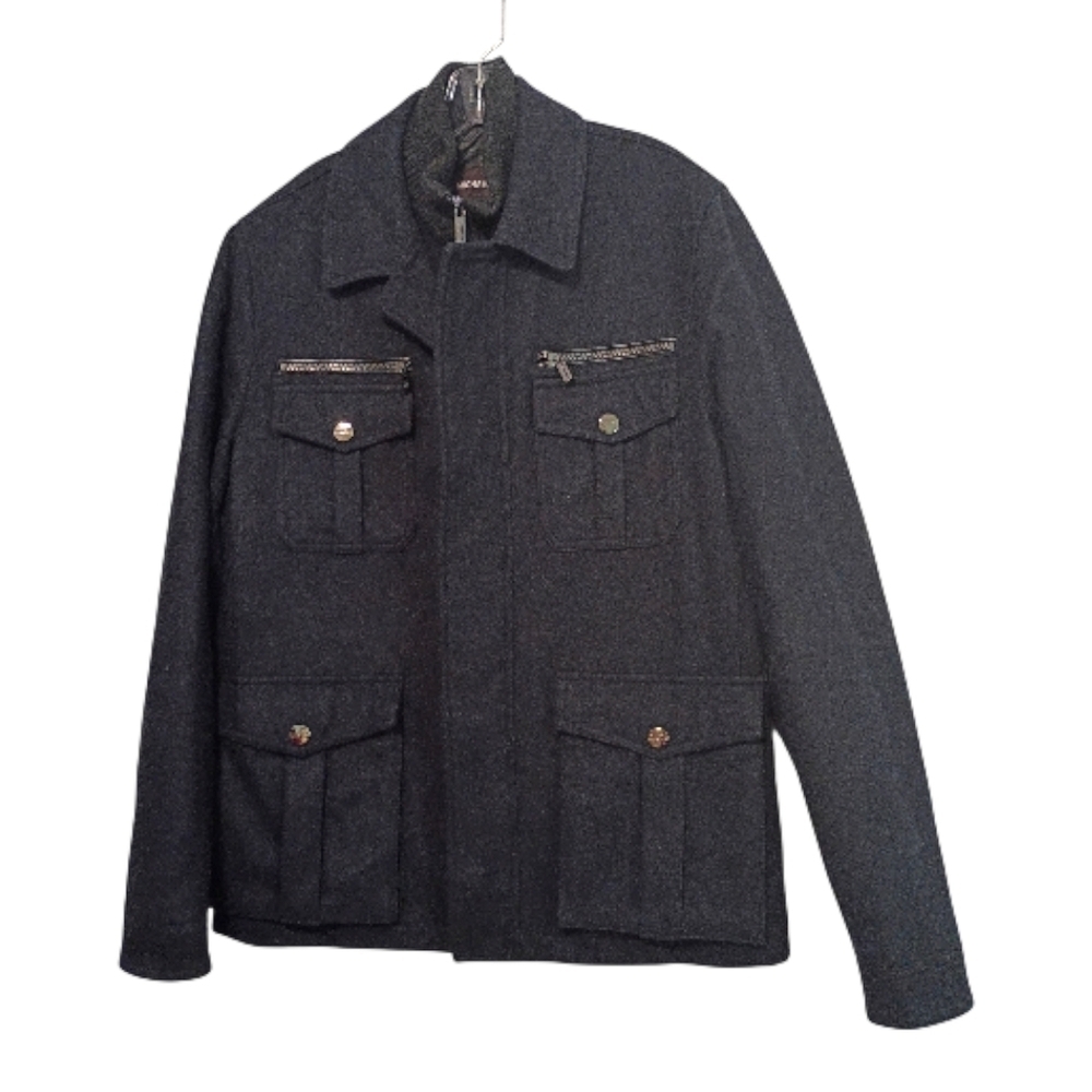 Michael Kors -Men's Black Wool  Blend Jacket - Size M